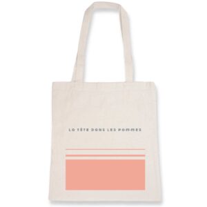 Tote bag. BIO. Dans les pommes. I