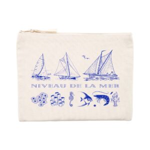 Trousse / Pochette. Niveau de la mer. Voiliers. Roi