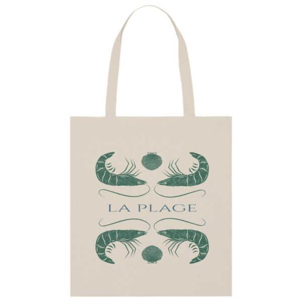 Tote bag. BIO. La plage. Vert