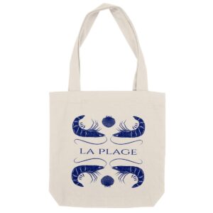 Tote bag épais. La plage. Marine