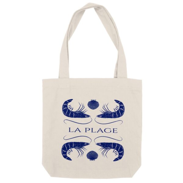 Tote bag épais. La plage. Marine